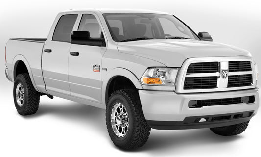 Bushwacker 50917-15 OE Style Color Matched Brite White Clear Coat 4-Piece Fender Flare Set For 2016-2018 Dodge Ram 2500 3500 (Includes Dually)