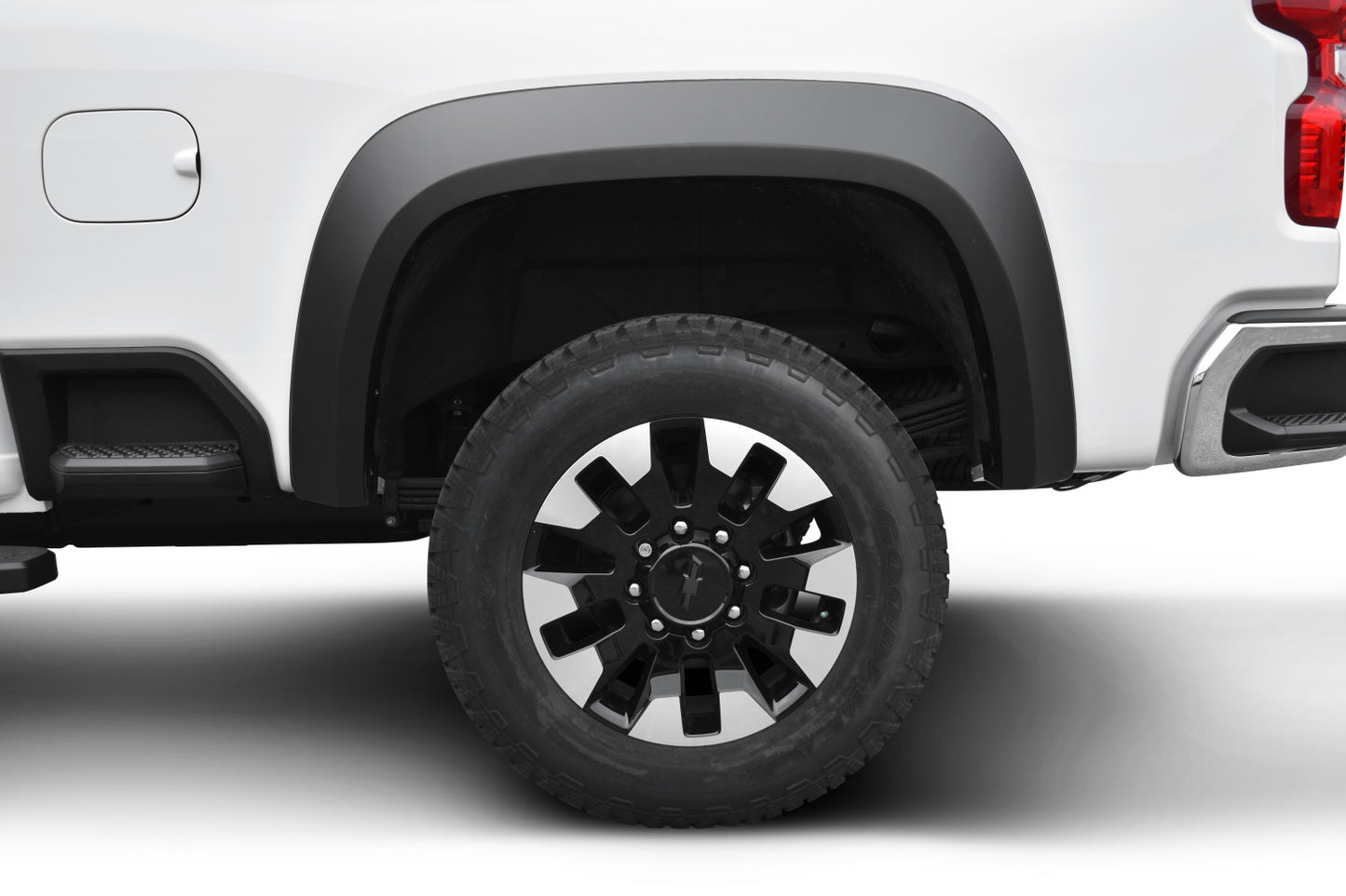 Bushwacker 40156-02 Black Extend-A-Fender Style Smooth Finish Rear Fender Flares For 2020-2022 Chevrolet Silverado 2500/3500