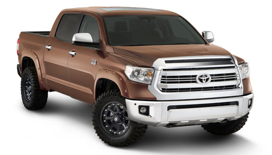 Bushwacker 30918-83 Pocket/Rivet Style Color Matched Sunset Bronze Mica 4-Piece Fender Flare Set For 2016-2017 Toyota Tundra