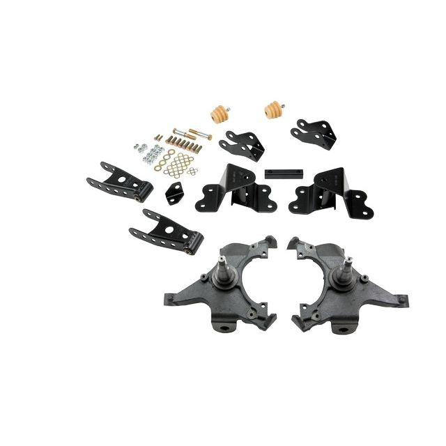 BELLTECH 699 LOWERING KITS Front And Rear Complete Kit W/O Shocks 1990-1994 Chevrolet Silverado/Sierra C1500 (454 SS Only) 88-98 Chevrolet Silverado/Sierra C2500 (All ext 8 Lug) 2 in. F/4 in. R drop W/O Shocks