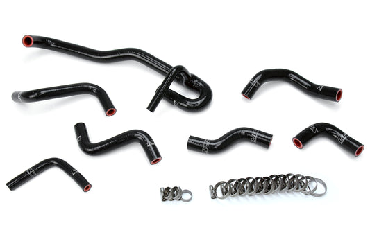 HPS Performance 3-ply Reinforced Silicone Replaces Rubber Heater Coolant Hoses 57-2190-BLK