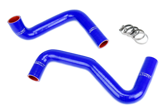 HPS Performance High Temp 3-ply Reinforced Silicone Replaces OEM Rubber Radiator Coolant Hoses 57-1956-BLUE