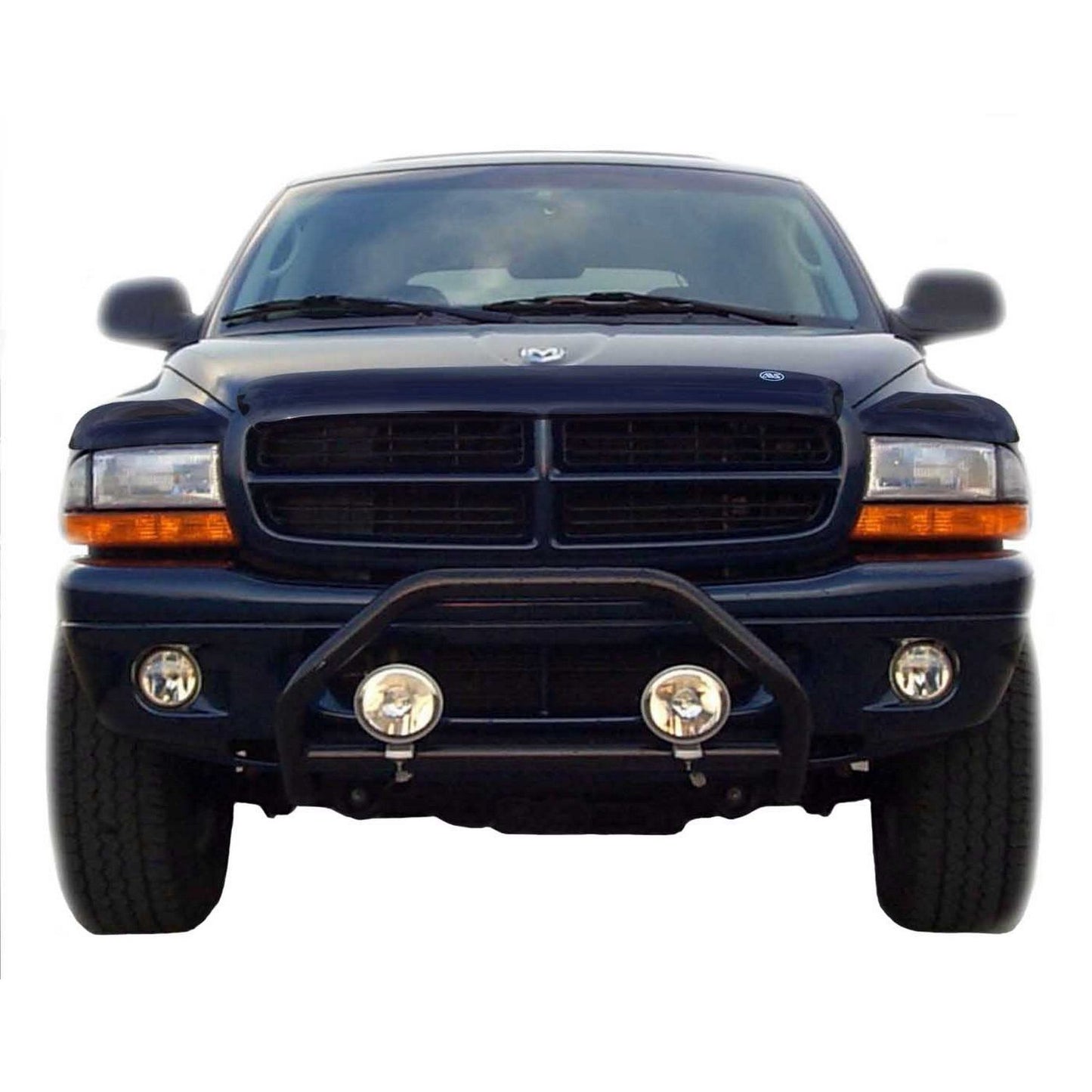 Auto Ventshade 45751 Bugflector Deluxe 3-Piece Dark Smoke Hood Shied For 1997-2004 Dodge Dakota 1998-2003 Durango