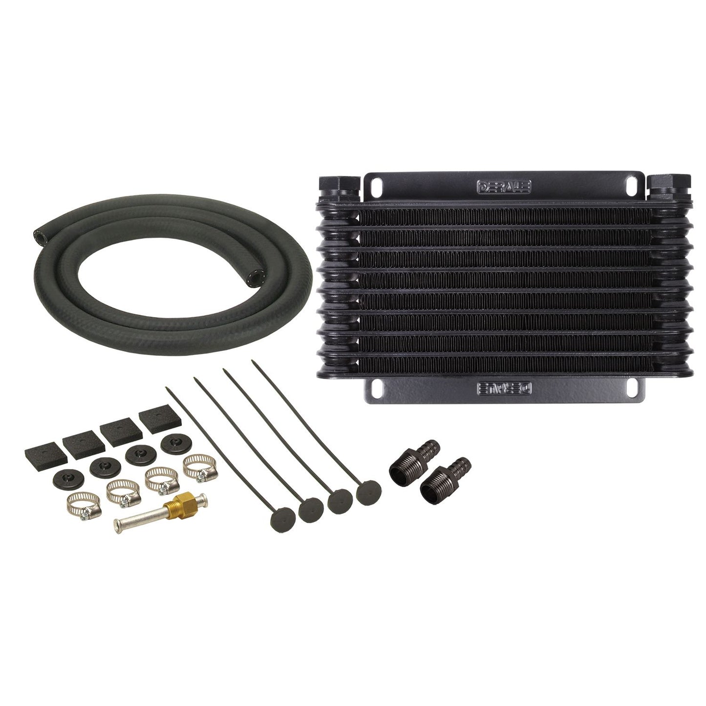 Derale 9 Row Series 9000 Plate & Fin Transmission Cooler Kit, 1/2" NPT 13612