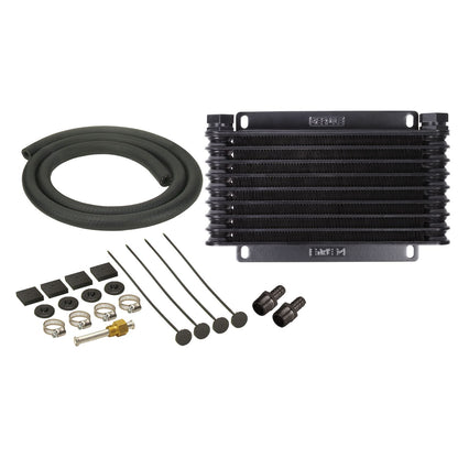Derale 9 Row Series 9000 Plate & Fin Transmission Cooler Kit, 1/2" NPT 13612