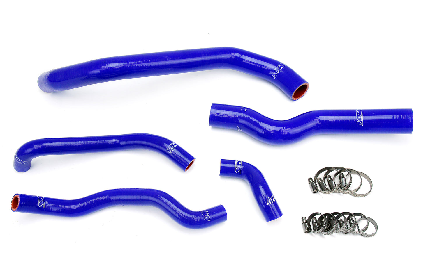 HPS Performance 3-ply Reinforced Silicone Replaces Rubber Radiator And Heater Coolant Hoses 57-1973-BLUE