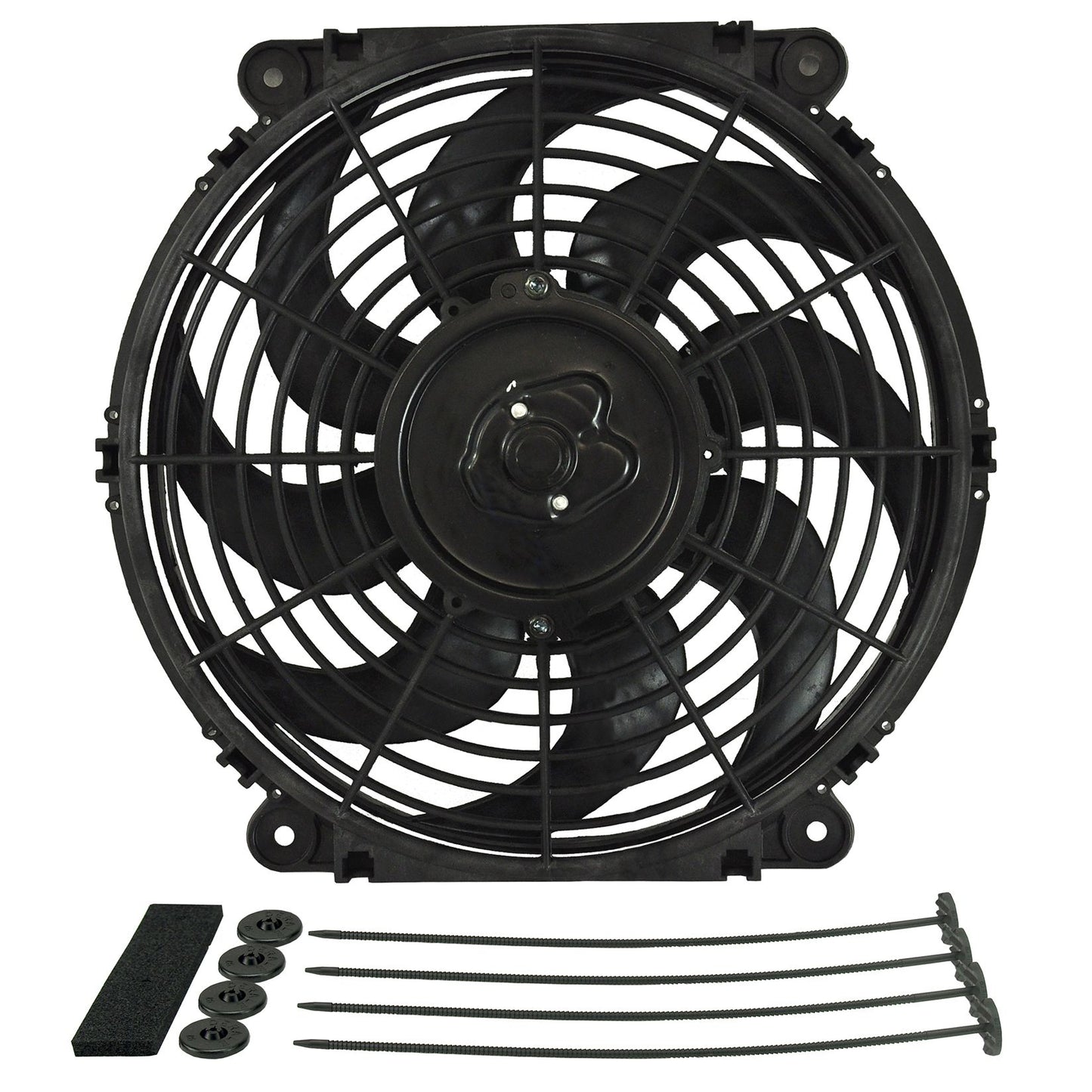 Derale 12" Tornado Electric Puller Fan, Standard Mounting Kit 16622