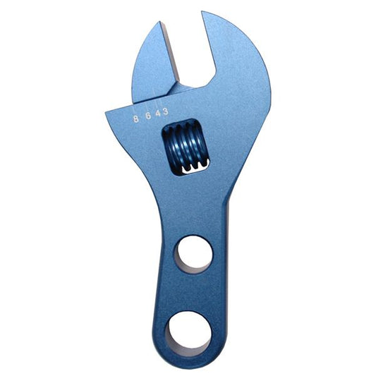 Proform Adjustable AN Wrench; Compact Model; Fits -3AN to -8AN Size Fittings; Blue 67723