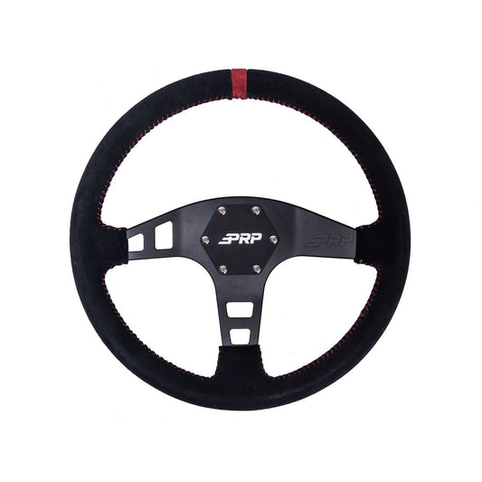 PRP-G223-Flat Suede Steering Wheel