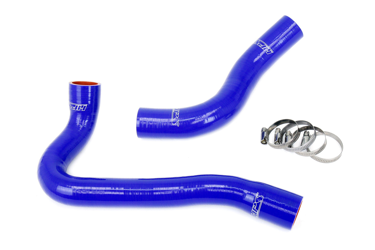 HPS Performance High Temp 3-ply Reinforced Silicone Replaces OEM Rubber Radiator Coolant Hoses 57-2030-BLUE
