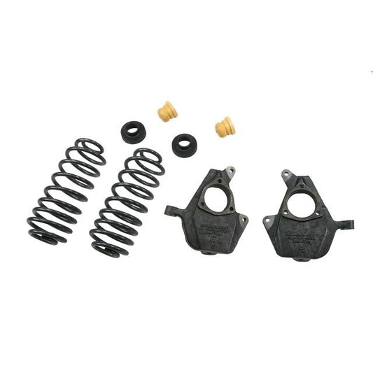 BELLTECH 747 LOWERING KITS Front And Rear Complete Kit W/O Shocks 2007-2014 Chevrolet Avalanche (w/out Factory Autoride 2WD/4WD) 2 in. F/ 2 in. or 3 in. R drop W/O Shocks