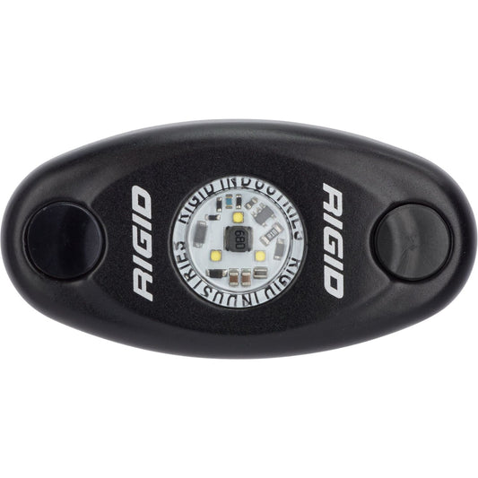 RIGID Industries A-Series LED Light High Power Cool White Black Housing Single 480093