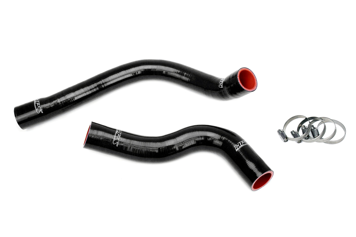 HPS Performance High Temp 3-ply Reinforced Silicone Replaces OEM Rubber Radiator Coolant Hoses 57-2035-BLK