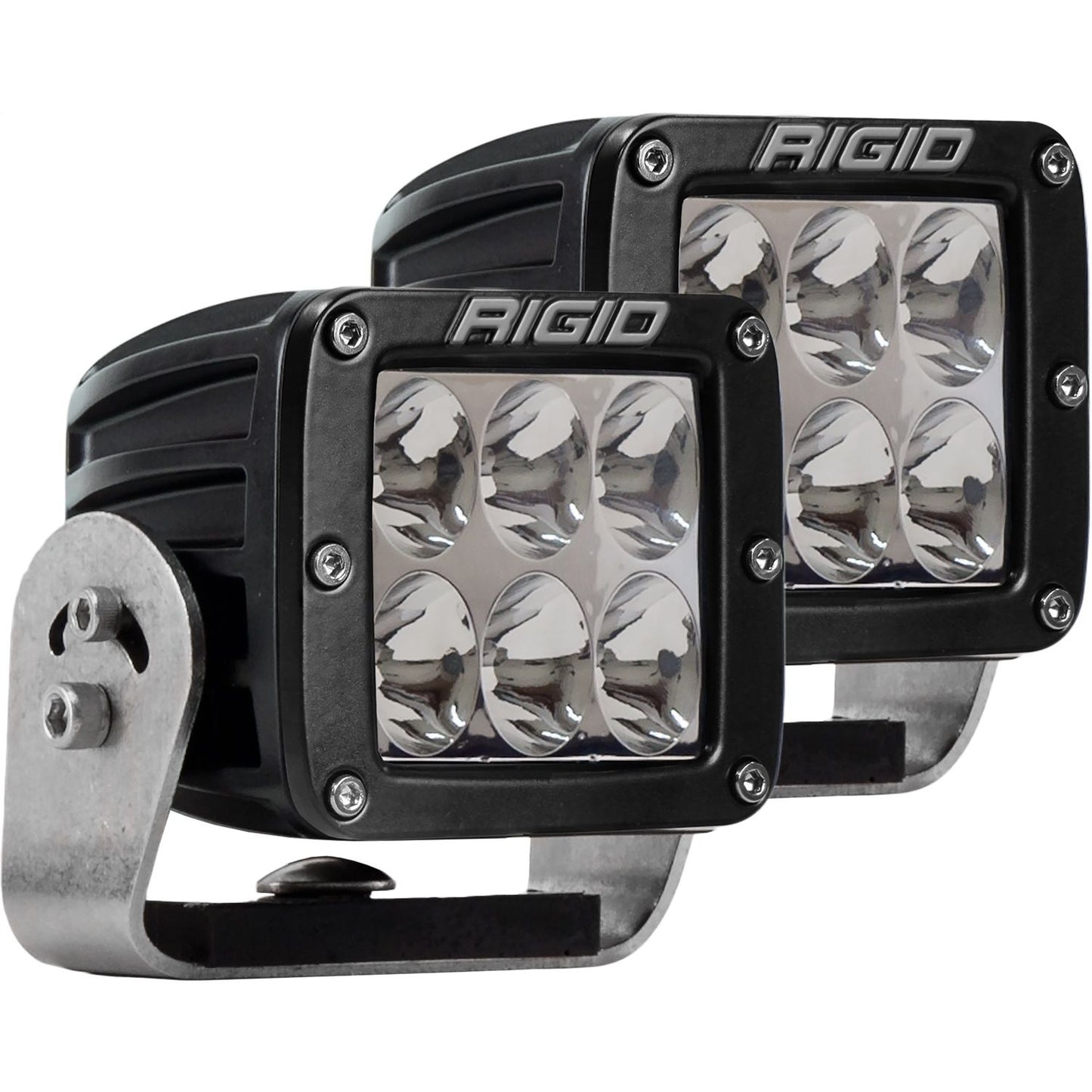 RIGID Industries D-Series PRO LED Light Driving Optic Heavy Duty Black Housing Pair 522313