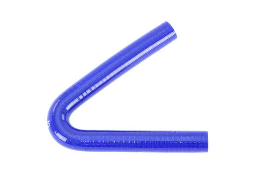 HPS Performance 135 Deg. Silicone Coupler High Temp 4-ply Reinforced 5/8" ID 5" Legs Blue HTSEC135-062-BLUE