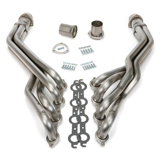 Hedman Hedders LONG TUBE HEADERS; 99-07 4.8-6.0L 2WD CHEVY TRUCK & SUVS; UNCOATED 304 STAINLESS STEEL HEADERS 62730