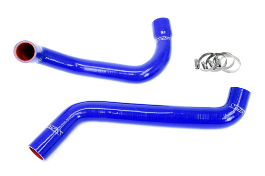 HPS Performance High Temp 3-ply Reinforced Silicone Replaces OEM Rubber Radiator Coolant Hoses 57-2038-BLUE
