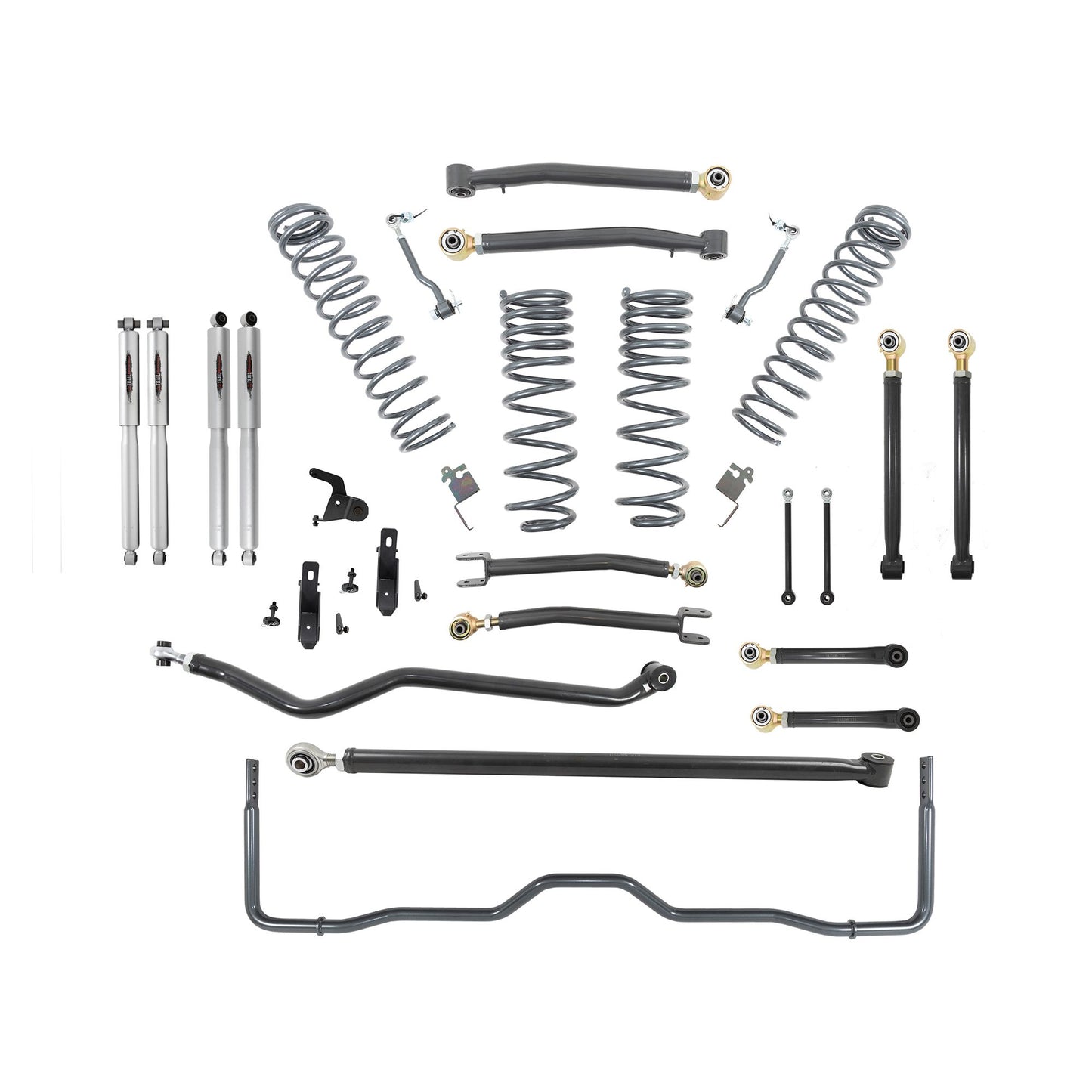 BELLTECH 153206TPS LIFT KIT 4in. Lift Kit Inc. Front and Rear Trail Performance Struts/Shocks 2020-2021 Jeep Gladiator Rubicon JT 4dr 4in. Lift