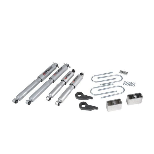 BELLTECH 636SP LOWERING KITS Front And Rear Complete Kit W/ Street Performance Shocks 1982-1997 Chevrolet S10/S15 Pickup Blazer (4WD exc. ZW-7 option) 1 in. or 3 in. F/3 in. R drop W/ Street Performance Shocks