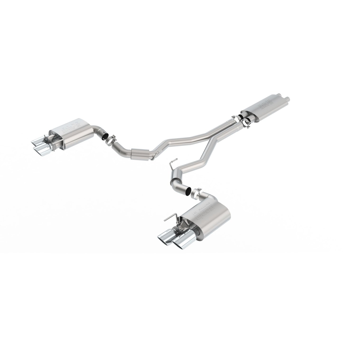 Borla 2018-2020 Ford Mustang GT Cat-Back Exhaust System ECE Approved Touring 1014046