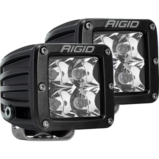 RIGID Industries D-Series PRO LED Light Spot Optic Amber Surface Mount Pair 202223