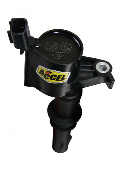 ACCEL Ignition Coil - SuperCoil - 2004-2008 Ford 4.6L/5.4L/6.8L 3-valve engines - Black -Individual 140033K