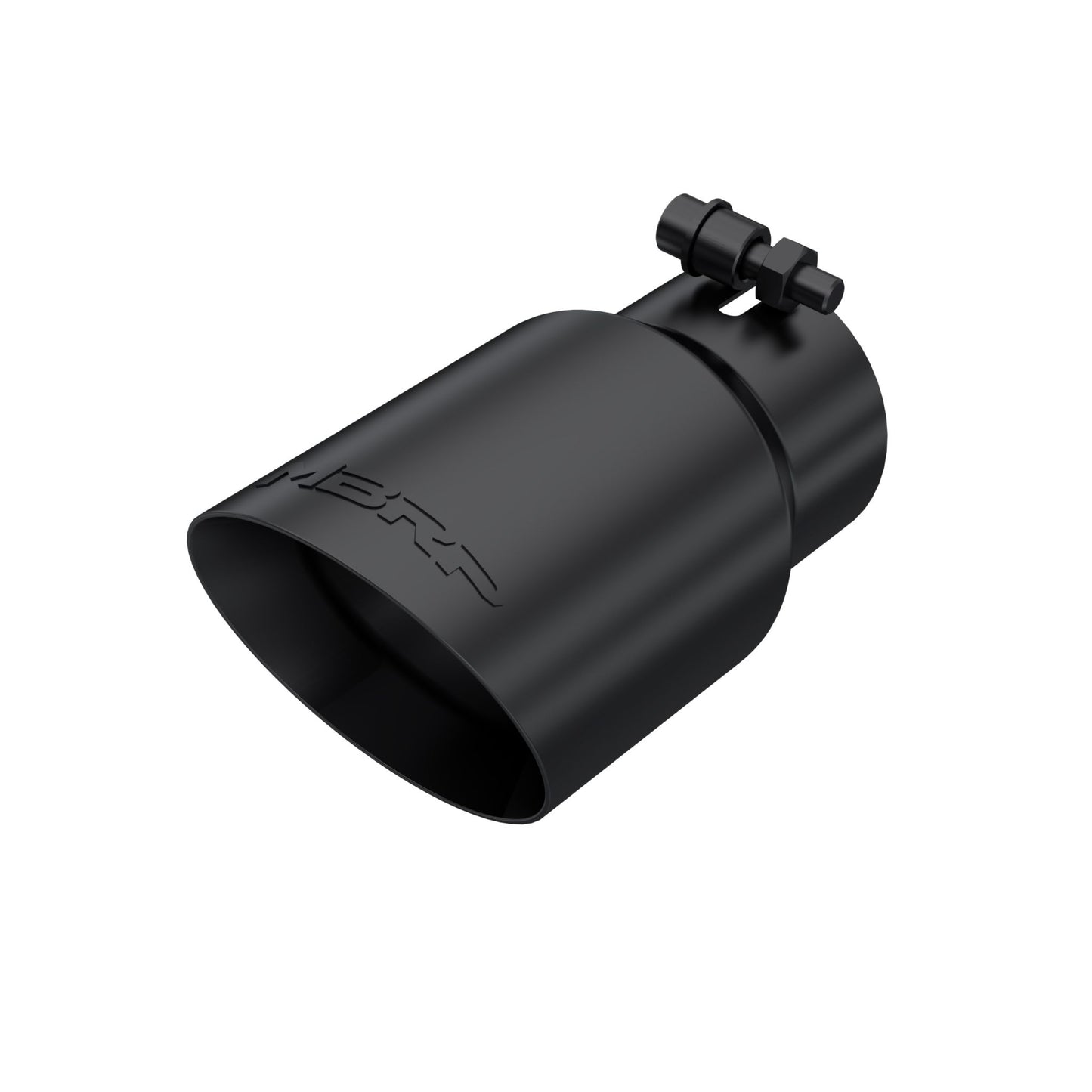 MBRP Exhaust Tip; 4in. O.D.; Dual Wall Angled; 3in. inlet; 8in. length; Black T5122BLK