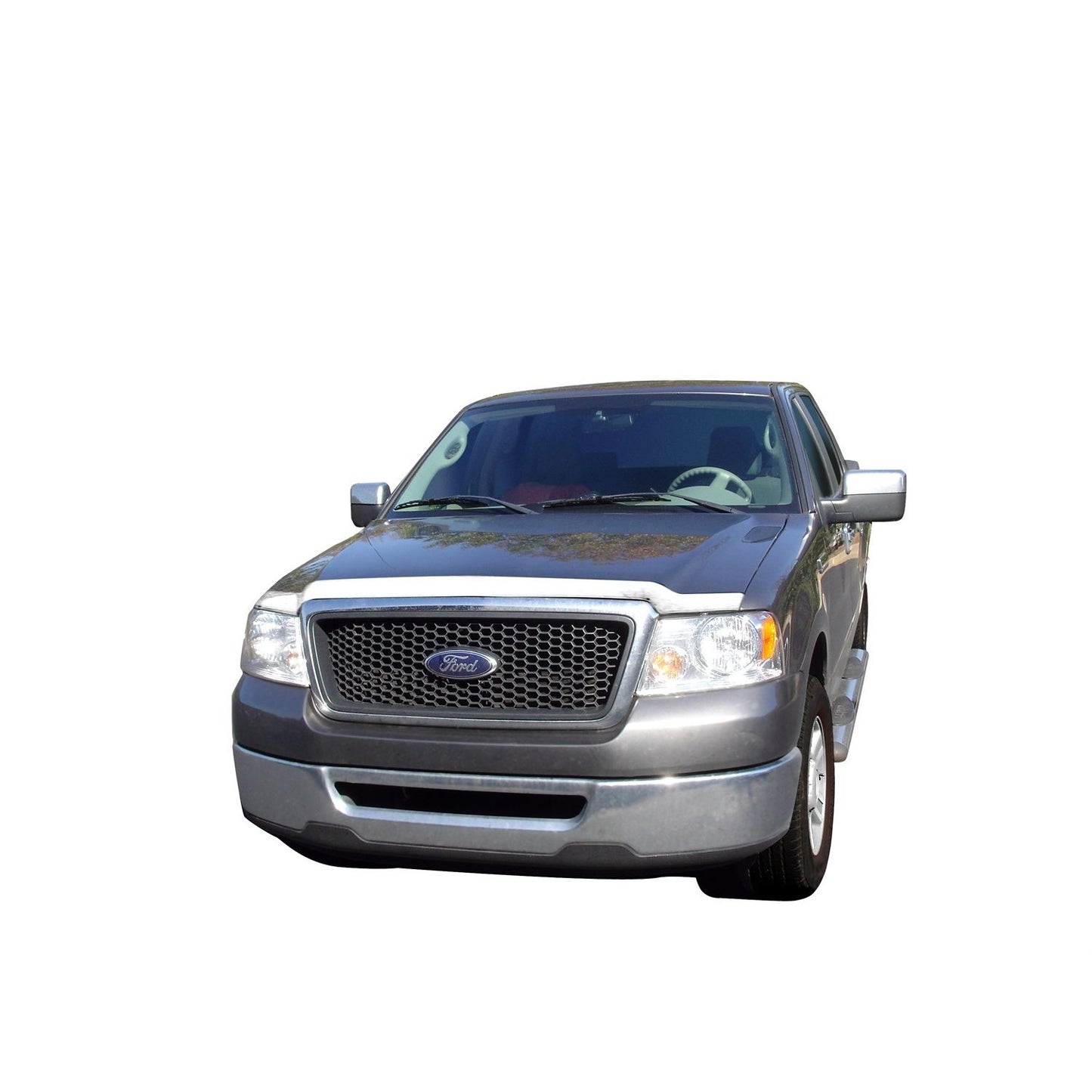 Auto Ventshade 622009 Aeroskin Flush Mount Chrome Hood Protector For 2004-2008 Ford F-150