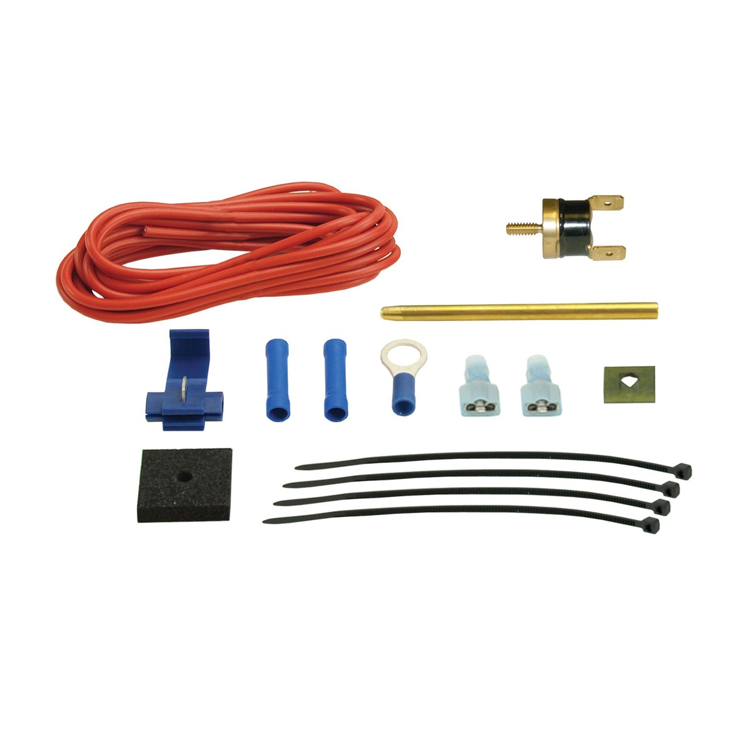 Derale Standard Single Stage 180 DegreeF Fan Controller with Push In Probe, 15 Amp 18738