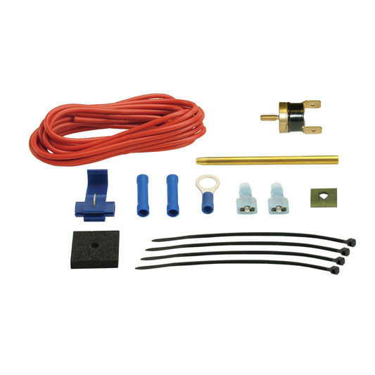 Derale Standard Single Stage 180 DegreeF Fan Controller with Push In Probe, 15 Amp 18738