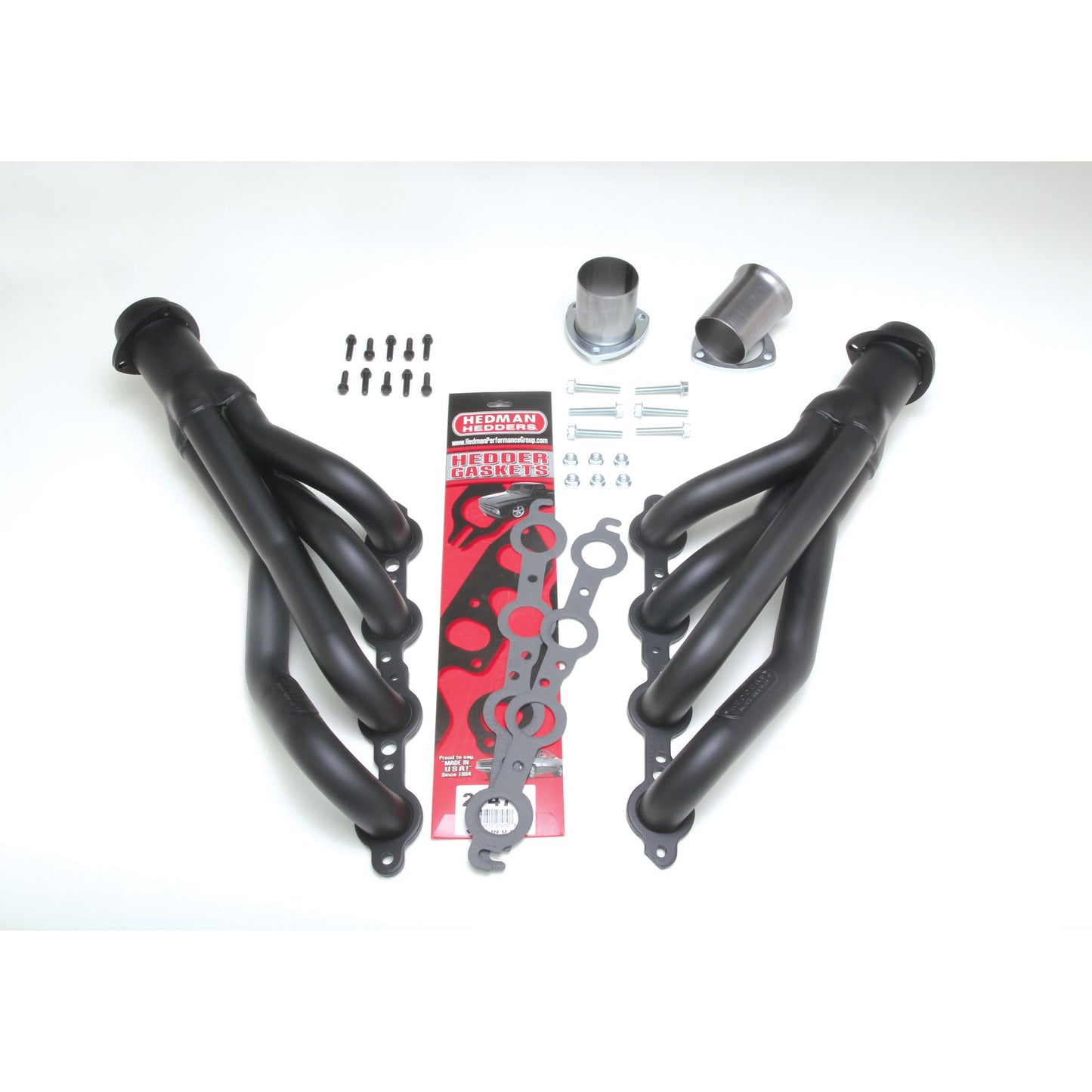 Hedman Hedders LS SWAP HEADERS; MID LENGTH; 67-87 CHEVY C10 / C20 TRUCKS & SUVS; BLACK MAXX BLACK CERAMIC COATED 69713