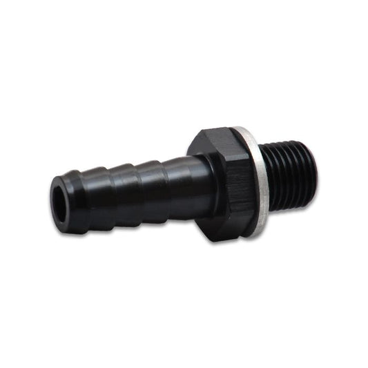 Vibrant Performance - 11409 - Metric to Barb Fitting (Male M10 x 1.0 to 1/8 in. Barb) Aluminum