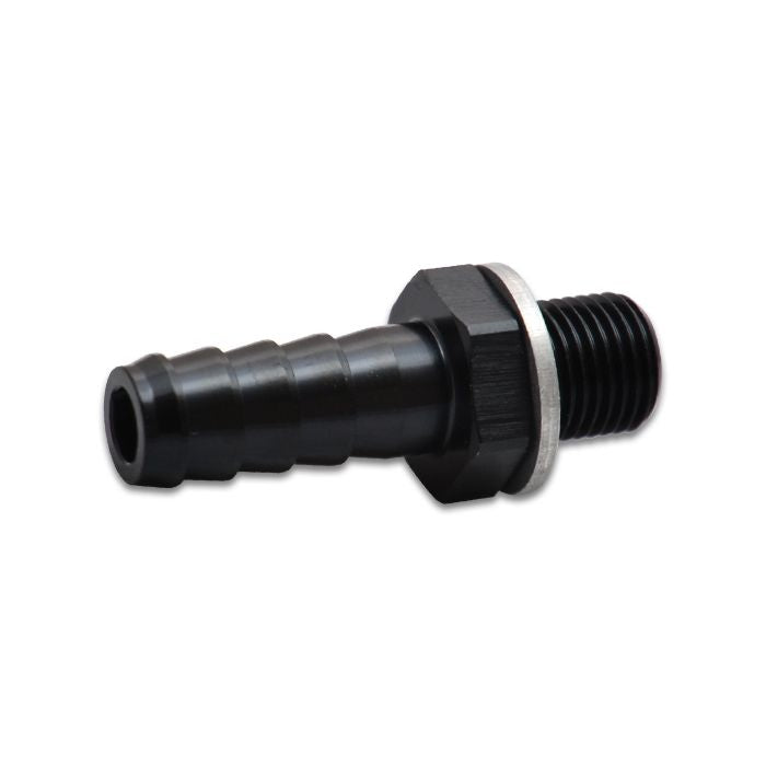 Vibrant Performance - 11416 - Metric to Barb Fitting (Male M14 x 1.5 to 3/8 in. Barb) Aluminum