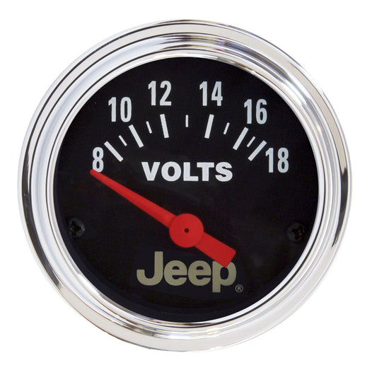 AutoMeter 2-1/16 in. VOLTMETER 8-18V JEEP 880242
