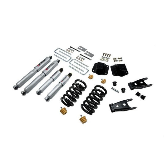 BELLTECH 824SP LOWERING KITS Front And Rear Complete Kit W/ Street Performance Shocks 1994-2002 Dodge Ram 3500 (V10 & Diesel) 3 in. F/4 in. R drop W/ Street Performance Shocks