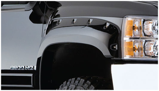 Bushwacker 40003-11 Black Cutout Style Smooth Finish Front Fender Flares For 1973-1980 Blazer/Jimmy; 1975-1980 K10/K20 Suburban; 1975-1978 C1500/C25 Suburban