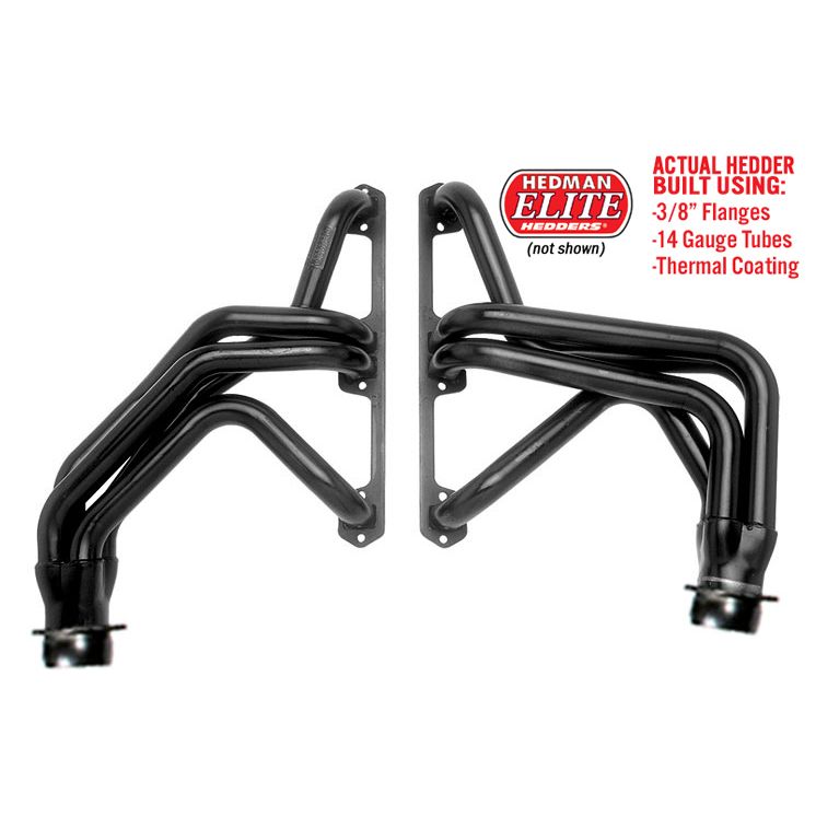 Hedman Hedders ELITE HEADERS; 1-5/8 IN. TUBE DIA.; 3 IN. COLL.; FULL LENGTH DESIGN 99208