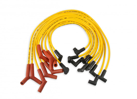 ACCEL Spark Plug Wire Set - 8mm - Custom with Graphite Core - Yellow with HEI Stock Style Boots 4056