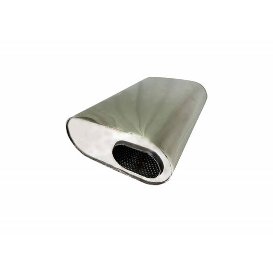 Granatelli 3" Inlet 3" Outlet Oval Muffler 13 x 9.5 x 6 313541
