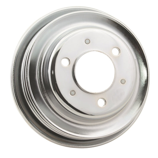 Mr Gasket Chrome Plated Steel Crankshaft Pulley MRGAS-4961G