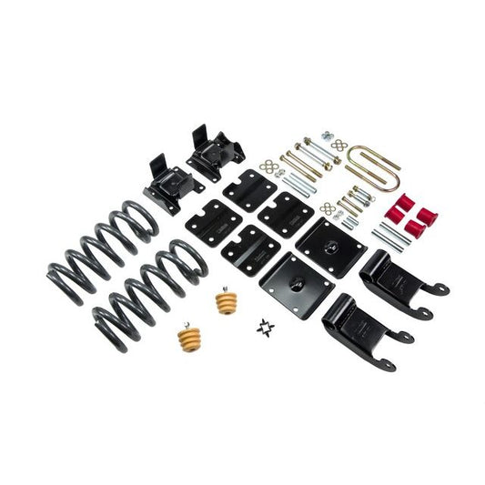 BELLTECH 772 LOWERING KITS Front And Rear Complete Kit W/O Shocks 1985-1995 Chevrolet Astro/Safari (2WD w/ Factory Composite Leaf) 2.5 in. F/2.5 in. R drop W/O Shocks