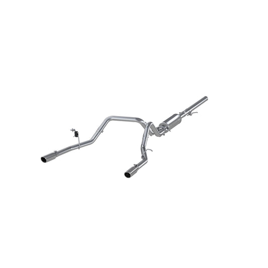 MBRP Exhaust 3in. Cat Back; Dual Split Rear; T409 S5084409