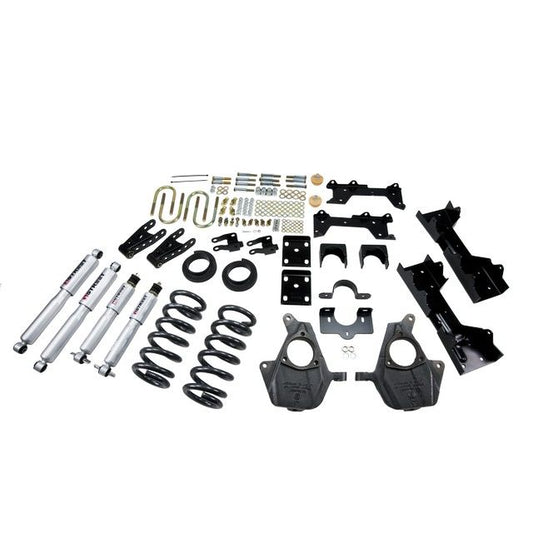BELLTECH 681SP LOWERING KITS Front And Rear Complete Kit W/ Street Performance Shocks 1999-2000 Chevrolet Silverado/Sierra (Ext Cab) 4 in. or 5 in. F/6 in. or 7 in. R drop W/ Street Performance Shocks