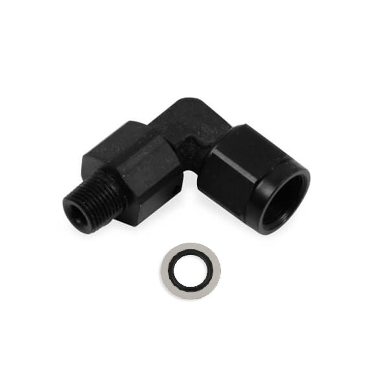Earls Performance 90 Deg. Aluminum AN to Metric Swivel Adapter AT923191ERL