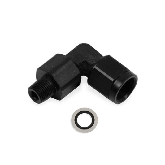Earls Performance 90 Deg. Aluminum AN to Metric Swivel Adapter AT923191ERL