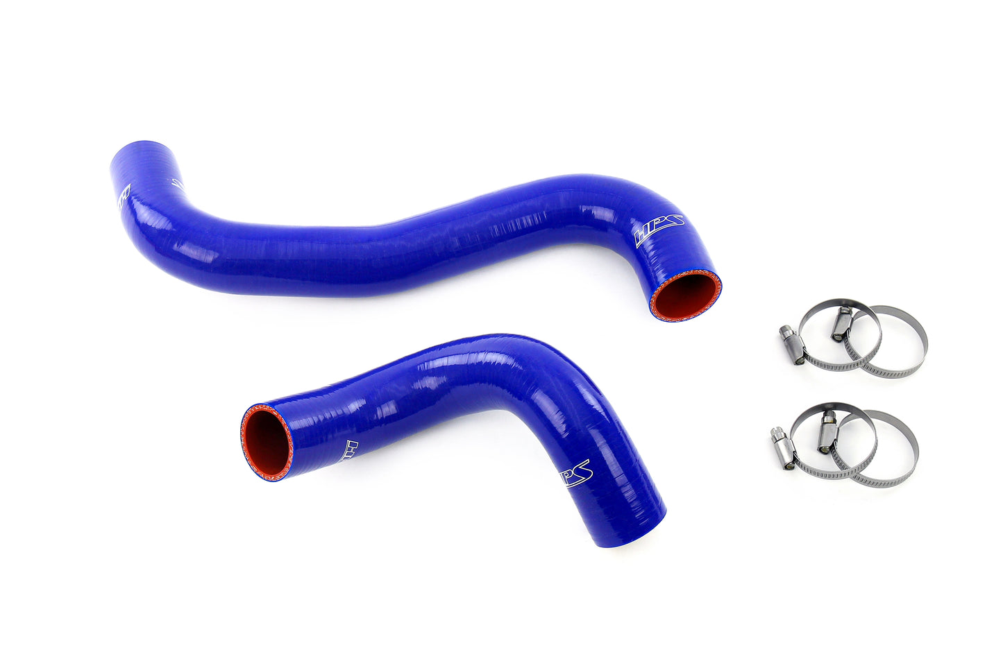 HPS Performance 3-ply Reinforced Silicone Replaces Rubber Radiator Coolant Hoses 57-2140R-BLUE