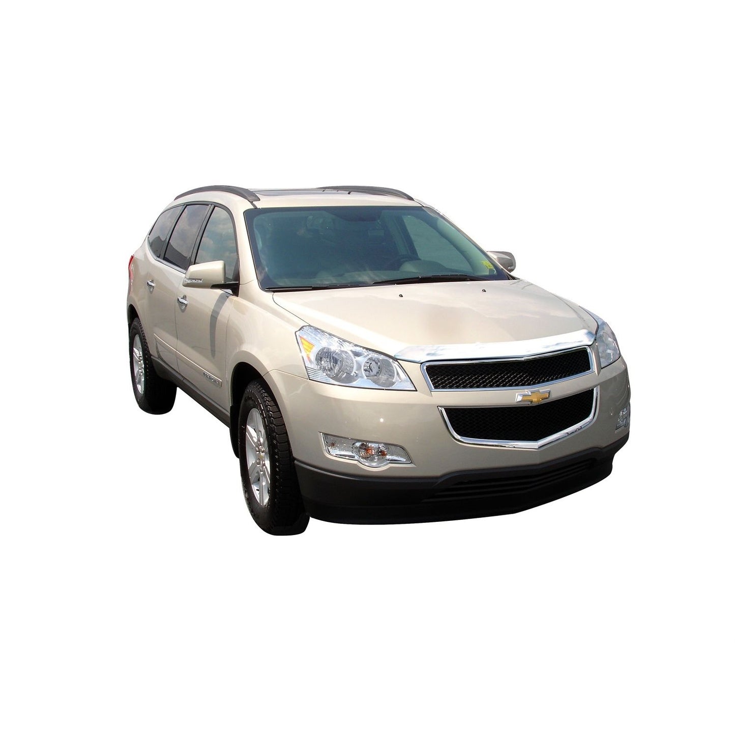 Auto Ventshade 620005 Aeroskin Flush Mount Chrome Hood Protector For 2009-2012 Chevrolet Traverse