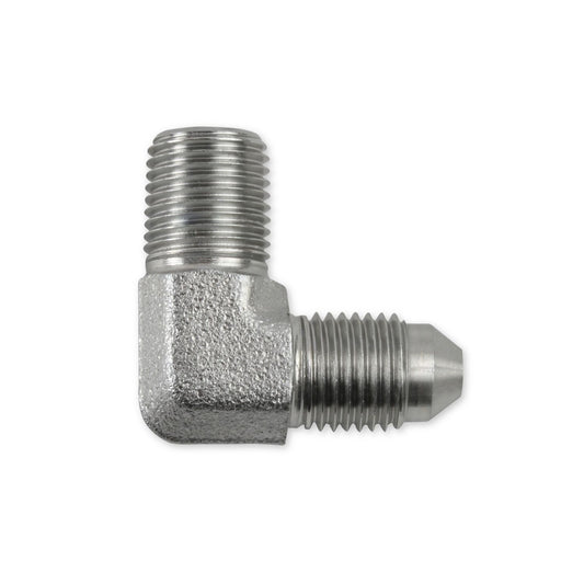 Earls Performance 90 Deg. Steel AN to NPT Adapter Elbow 962204ERL