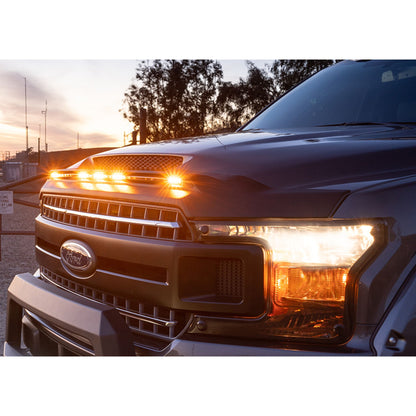 Auto Ventshade 753166-UX Aeroskin LightShield Color Hood Protector Ingot Silver For 2019-2021 Ford Ranger
