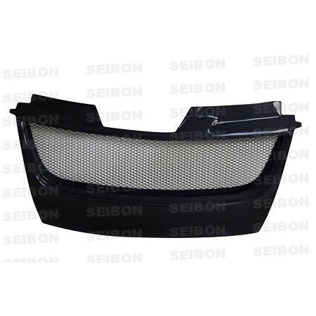 Seibon Carbon FG0607VWGTI-TD TD-style carbon fiber front grille for 2006-2009 Volkswagen Golf GTI (Emblem Shaved)